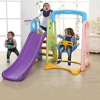 Structure de jeu extérieure 3 en 1 pour enfants toboggan géant avec balançoire et jouet. Bienvenue sur DIAYTAR COTE D'IVOIRE, le site idéal pour les amateurs de bonnes affaires ! Avec une large gamme de produits discount pour la maison, l'électroménager, l'informatique, la mode et les gadgets, nous offrons une solution pratique pour économiser sans renoncer à la qualité. N'attendez plus, explorez notre sélection et profitez de prix imbattables.