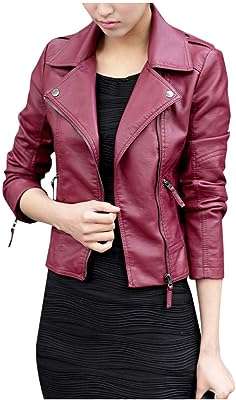 Veste de manteau en cuir pour femme manches longues unies avec fermeture. DIAYTAR COTE D'IVOIRE, votre boutique en ligne préférée pour dénicher des produits à prix discount. Rendez-vous sur notre site pour trouver toutes les bonnes affaires de la maison à l'électroménager en passant par les gadgets high-tech. Ne sacrifiez pas la qualité pour économiser, optez pour DIAYTAR COTE D'IVOIRE  !