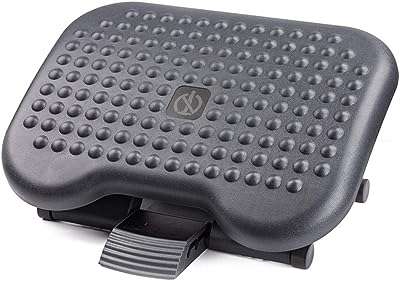 Repose pieds réglable sous le bureau ergonomique avec 3 positions de hauteur. DIAYTAR COTE D'IVOIRE  - La boutique en ligne qui vous offre des prix imbattables sur une large gamme de produits discount. Ajoutez du style à votre maison avec nos articles de décoration, simplifiez votre quotidien avec des électroménagers modernes, restez connecté avec nos gadgets technologiques et adoptez les dernières tendances de la mode sans vous ruiner. Faites de bonnes affaires à chaque achat chez nous !
