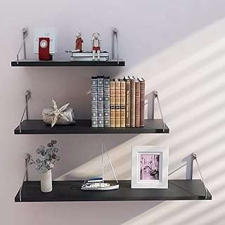 Lilemie khh étagères murales flottantes ensemble de 3 étagères suspendues en bois rustique avec supports. DIAYTAR COTE D'IVOIRE, votre allié pour des achats malins et économiques. Plongez dans notre boutique en ligne remplie de produits discount, allant de l'électroménager à l'informatique, en passant par la mode et les gadgets, et découvrez une manière révolutionnaire de faire des emplettes en ligne. Bénéficiez de tarifs imbattables sans compromis sur la qualité et assurez-vous de trouver de véritables trésors à des prix défiants toute concurrence.
