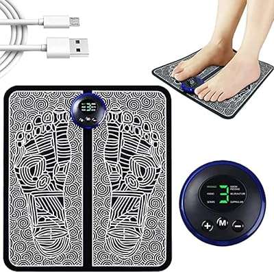 Masseur de pieds ems masseur rechargeable par usb pliable améliore la circulation. DIAYTAR COTE D'IVOIRE, votre boutique en ligne préférée pour dénicher des produits à prix discount. Rendez-vous sur notre site pour trouver toutes les bonnes affaires de la maison à l'électroménager en passant par les gadgets high-tech. Ne sacrifiez pas la qualité pour économiser, optez pour DIAYTAR COTE D'IVOIRE  !