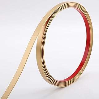 Moulure de bord de miroir flexible dorée à décoller et coller pour la décoration. DIAYTAR COTE D'IVOIRE, votre boutique en ligne préférée pour dénicher des produits à prix discount. Rendez-vous sur notre site pour trouver toutes les bonnes affaires de la maison à l'électroménager en passant par les gadgets high-tech. Ne sacrifiez pas la qualité pour économiser, optez pour DIAYTAR COTE D'IVOIRE  !