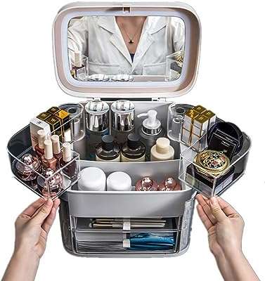 Organisateur de bijoux de maquillage pour la saint valentin avec miroir led (blanc). Économisez sur tous vos achats avec DIAYTAR COTE D'IVOIRE, la boutique en ligne où vous trouverez des produits discount de qualité supérieure. Explorez notre large gamme de produits, allant de la maison à l'électroménager, de l'informatique à la mode et aux gadgets, et faites des affaires incroyables. Profitez de nos offres promotionnelles exclusives et commandez dès maintenant pour une expérience d'achat en ligne à prix réduit.