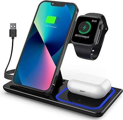 Station de chargement sans fil support de chargeur fil pliable 3 en 1 pour iphone. Besoin de produits discount en un seul endroit ? DIAYTAR COTE D'IVOIRE  est là pour vous ! Explorez notre boutique généraliste et découvrez une multitude d'articles à prix réduit, couvrant tous vos besoins, de l'électroménager à la mode en passant par l'informatique. Naviguez en toute simplicité et trouvez les meilleures affaires en ligne chez DIAYTAR COTE D'IVOIRE  !