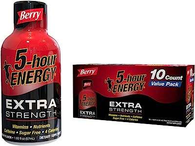 5 heures energy shot extra fort baies paquet de 10. DIAYTAR COTE D'IVOIRE  - Votre guichet unique pour des achats discount en ligne. Découvrez notre catalogue diversifié regorgeant de produits pour la maison, l'électroménager, l'informatique, la mode et les gadgets, le tout à des prix avantageux. Naviguez facilement sur notre site convivial et trouvez les meilleures offres pour vos besoins du quotidien.