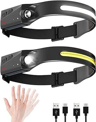 Lampe frontale rechargeable à led faisceau large de 230 ° avec capteur. DIAYTAR COTE D'IVOIRE  - des réductions incroyables sur tous les produits dont vous avez besoin. Parcourez notre boutique en ligne pour découvrir des offres discount sur des centaines d'articles, allant de la mode aux appareils électroménagers dernier cri.