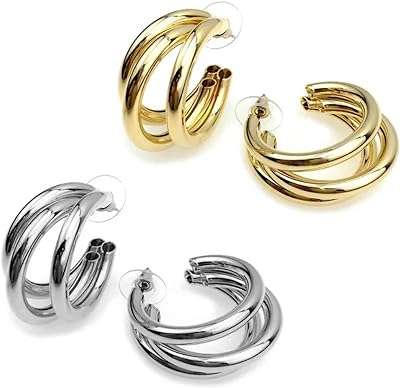 Bozony grandes boucles d'oreilles en or rondes plaquées or 18 carats pour femme. Besoin d'un produit de haute technologie sans vous ruiner ? DIAYTAR COTE D'IVOIRE  est le spécialiste des gadgets et accessoires tech à prix cassés. Des enceintes bluetooth aux montres connectées, en passant par les écouteurs sans fil, nous mettons à votre disposition une sélection de produits innovants qui vous faciliteront la vie à petit prix. Vivez la technologie sans compromettre votre budget !