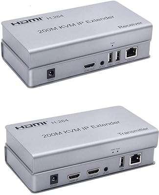 Rallonge kvm hdmi ultra hd 200m sur ethernet sur port cat5e 6 7 full 1080p avec ports. DIAYTAR COTE D'IVOIRE  - votre guichet unique pour des achats discount en ligne. Parcourez notre catalogue diversifié et trouvez des produits de qualité à des prix incroyables. Avec notre large sélection allant de la maison à l'informatique en passant par l'électroménager, vous trouverez toujours ce dont vous avez besoin chez nous.