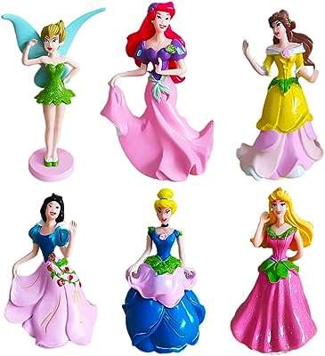 Ksopsdey lot de 6 décorations de gâteau princesse ensemble d'ornements de mini figurines. Avec DIAYTAR COTE D'IVOIRE, vous pouvez profiter de produits discount de qualité supérieure sans compromettre votre budget. Notre boutique en ligne propose une vaste sélection d'articles, allant des essentiels pour la maison aux gadgets dernier cri, tous proposés à des prix compétitifs pour vous offrir un véritable rapport qualité-prix.