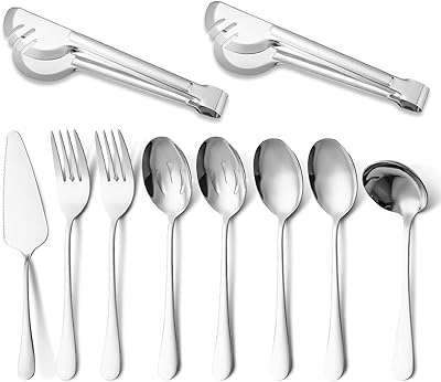   outils de service en acier inoxydable ensemble de 10 grandes cuillères. Bienvenue sur DIAYTAR COTE D'IVOIRE, votre source incontournable pour des achats malins en ligne. Explorez notre sélection diversifiée de produits discount, qui comprend tout, des indispensables quotidiens aux derniers gadgets technologiques. Profitez de nos prix imbattables et réalisez des économies dès aujourd'hui !