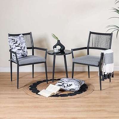 Ensemble de terrasse danube home waves | bistro toutes saisons 3 pièces avec table. Profitez de bonnes affaires toute l'année avec DIAYTAR COTE D'IVOIRE  ! Que vous recherchiez des articles pour la maison, des équipements informatiques abordables ou des essentiels de la mode, notre boutique en ligne vous propose un vaste choix de produits discount pour répondre à tous vos besoins.