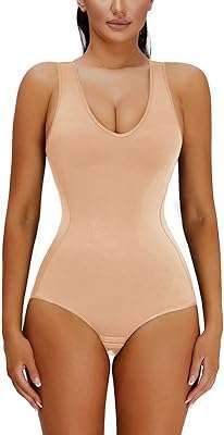 Miss bodybody à col en v pour femme sans manches body moulant couche de base. Envie d'être à la pointe de la mode sans dépenser une fortune ? DIAYTAR COTE D'IVOIRE  vous propose une sélection de vêtements et accessoires tendance à prix cassés. Que vous cherchiez des tenues pour toute la famille ou des pièces uniques pour vous démarquer, notre boutique en ligne généraliste vous garantit des achats mode discount qui feront sensation.