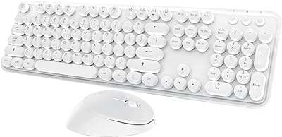 Combo clavier et souris sans fil fil rétro blanc pleine taille avec touches. Dites adieu aux prix exorbitants avec DIAYTAR COTE D'IVOIRE, votre destination en ligne pour des produits discount de qualité. Du dernier cri en matière d'électroménager aux tendances de la mode à prix réduits, notre boutique en ligne propose une large gamme d'articles à des prix imbattables. Ne manquez pas nos offres spéciales qui vous permettront de réaliser d'énormes économies.