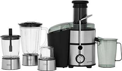 Mélangeur et extracteur de jus krypton 4 en 1 en acier inoxydable. DIAYTAR COTE D'IVOIRE  - la meilleure adresse en ligne pour des achats discount dans tous les domaines ! Découvrez notre vaste choix de produits, de la maison à l'électroménager en passant par l'informatique et la mode. Profitez des réductions incroyables sur des articles de qualité, vous permettant d'économiser sans compromis. Avec des options de livraison rapides et notre engagement envers votre satisfaction, bénéficiez d'une expérience d'achat en ligne sans tracas chez nous !