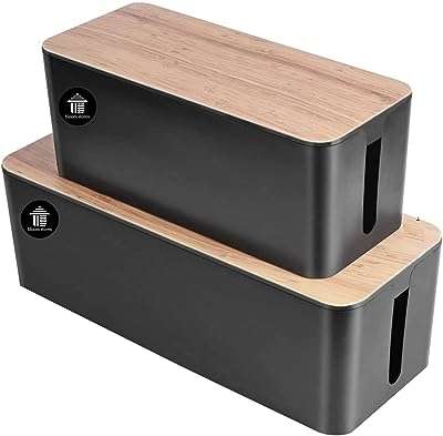 Boîtes de gestion de câbles par blum.stores lot de 2 grandes boîtes de rangement d'extension avec dessus. Découvrez DIAYTAR COTE D'IVOIRE, votre source incontournable de bonnes affaires en ligne. Achetez intelligemment et économisez sur une vaste sélection de produits pour tous les besoins, de l'informatique à la décoration intérieure. Trouvez des articles de qualité à des prix imbattables !