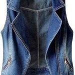 Veste courte en jean sans manches avec poches pour femme. Rejoignez DIAYTAR COTE D'IVOIRE, votre boutique en ligne pour des articles discount de qualité. Des essentiels de la maison aux dernières tendances en matière de mode et de gadgets high-tech, nous proposons une sélection variée à des prix compétitifs. Faites des bonnes affaires dès maintenant et profitez d'un shopping en ligne facile et pratique.