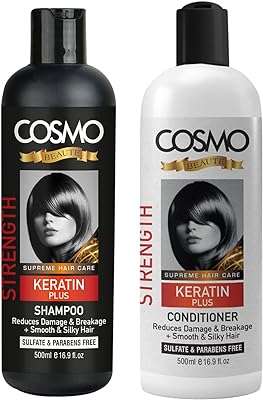 Shampoing et revitalisant cosmo new strength keratin plus 500 ml unisexe lot de 2. DIAYTAR COTE D'IVOIRE  est la référence en matière de produits discount en ligne. Parcourez notre catalogue et trouvez des articles indispensables pour la maison, des appareils électroménagers de qualité, des solutions informatiques abordables, des vêtements tendance et des gadgets à des prix incroyables.