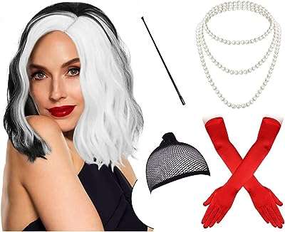 Femmes cruella diable accessoires de costume halloween gants rouges collier. Ne payez pas plus cher pour les mêmes produits ailleurs ! DIAYTAR COTE D'IVOIRE  propose une large gamme de produits de qualité à des prix discount. Trouvez tout ce dont vous avez besoin, des appareils ménagers aux gadgets dernier cri, et économisez de l'argent sans compromettre la qualité.
