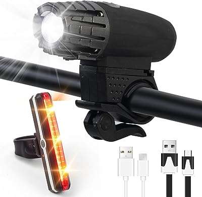 Ensemble d'éclairage de vélo rechargeable usb skytouch 320 lumens accessoires avant et arrière. DIAYTAR COTE D'IVOIRE, la référence des bonnes affaires en ligne ! Explorez notre boutique et découvrez une sélection variée de produits, de la maison à l'informatique en passant par la mode et les gadgets. Profitez de nos prix compétitifs et achetez en toute confiance. Faites de DIAYTAR COTE D'IVOIRE  votre allié shopping, vous ne le regretterez pas.