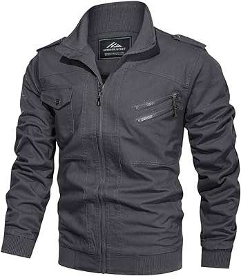 Printemps automne hommes vestes militaires en coton léger vêtements d'extérieur décontractés avec poches. Faites des économies intelligentes avec DIAYTAR COTE D'IVOIRE  - la boutique en ligne qui réunit tous vos besoins essentiels à des prix imbattables. Explorez notre vaste gamme de produits de la maison, de l'électroménager à l'informatique en passant par la mode et les gadgets, et découvrez comment prendre soin de votre budget sans faire de compromis sur la qualité.
