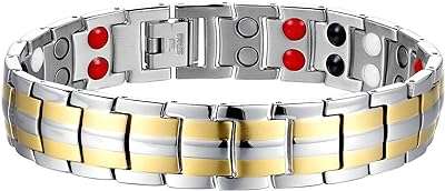 Bracelet magnétique pour homme en acier inoxydable 316l double rangée. À la recherche des dernières technologies sans vous ruiner ? DIAYTAR COTE D'IVOIRE  est votre partenaire incontournable pour tous vos achats informatiques en ligne. Des ordinateurs portables aux tablettes en passant par les accessoires high-tech, nous vous offrons un rapport qualité-prix imbattable. Restez connecté avec nos offres exceptionnelles et boostez votre productivité à moindre coût !