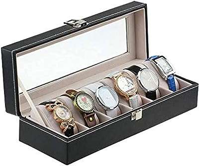 Boîte de rangement pour 6 montres bracelets présentoirs à bijoux support (noir). DIAYTAR COTE D'IVOIRE, votre boutique en ligne discount pour tous les accros du shopping à petits prix. Découvrez notre vaste choix de produits dans toutes les catégories, allant des articles de décoration aux appareils électroménagers en passant par les vêtements et les jouets. Faites des économies tout en comblant vos envies grâce à nos offres exclusives et notre rapport qualité-prix exceptionnel.