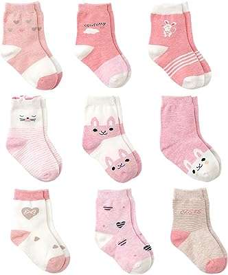 Chaussettes en coton pour bébés filles cumming 9 paires de chaussettes. DIAYTAR COTE D'IVOIRE  vous propose une expérience de shopping inoubliable : explorez notre boutique en ligne pour trouver des réductions incroyables sur des produits pour la maison, l'électroménager, l'informatique et la mode. Ne sacrifiez pas la qualité pour des économies, grâce à DIAYTAR COTE D'IVOIRE !