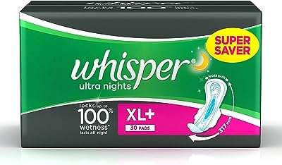 Serviettes hygiéniques bendaz whisper night xl+ (27+3pcs"). Faites de bonnes affaires dès aujourd'hui avec DIAYTAR COTE D'IVOIRE  ! Parcourez notre boutique en ligne généraliste où vous trouverez une large gamme de produits discount, des articles pour la maison à l'électroménager, en passant par l'informatique et la mode. Profitez de nos prix compétitifs et offrez-vous des produits de qualité à moindre coût.