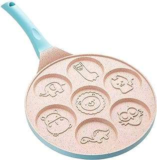 Poêle à crêpes antiadhésive blini mini crêpière 7 animaux animal bleu