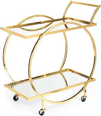 Chariot de bar lifesmile avec 2 étagères en miroir chariot de service. Vous cherchez des offres discount sur une large gamme de produits ? DIAYTAR COTE D'IVOIRE  est la réponse à vos besoins. Parcourez notre boutique en ligne et découvrez des articles de qualité à des prix défiant toute concurrence, que ce soit pour équiper votre maison, vous plonger dans l'univers de la mode ou trouver des gadgets tendance. Faites confiance à DIAYTAR COTE D'IVOIRE  pour des achats malins et économiques.
