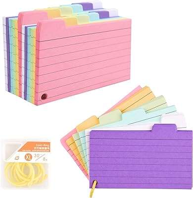 Cartes d'index étiquetées 300 cartes flash colorées avec reliure à 8 anneaux lignées en spirale. En quête de produits de qualité à des prix abordables ? DIAYTAR COTE D'IVOIRE  est là pour vous servir. Parcourez notre boutique en ligne et découvrez notre assortiment exhaustif d'articles discount, couvrant tous les univers, de la maison à l'électroménager, en passant par l'informatique, la mode et les gadgets. Vivez une expérience de shopping unique en profitant de tarifs exceptionnels et faites de bonnes affaires en ligne.