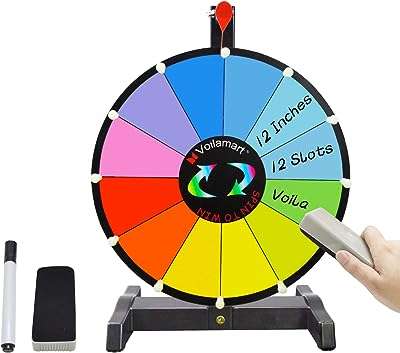 Voilamart roulette de 12" pour récompenses roulette de table 12 trous avec base en plastique. DIAYTAR COTE D'IVOIRE  - Votre source en ligne pour des produits discount de qualité. Explorez notre boutique en ligne et découvrez une large variété de produits, du petit électroménager aux gadgets les plus en vogue. Profitez de nos prix cassés et trouvez les meilleurs deals pour vos besoins quotidiens.