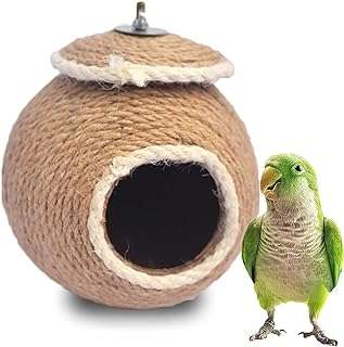 Nid de perroquet kochi avec coquille de noix de coco et corde tissée pour oiseaux. DIAYTAR COTE D'IVOIRE  est l'adresse incontournable pour tous ceux qui cherchent des produits discount en ligne. Parcourez notre site et trouvez des offres imbattables sur une grande variété de produits, des articles pour la maison aux produits high-tech en passant par les dernières tendances mode et les gadgets les plus recherchés.