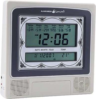 Horloge murale pour les heures de prière musulmanes alarme numérique avec livret. Chez DIAYTAR COTE D'IVOIRE, nous vous proposons des offres folles sur une gamme complète de produits. Des articles indispensables pour votre maison, aux dernières tendances en matière de mode et de gadgets sensationnels, notre boutique en ligne saura satisfaire tous vos besoins à des prix compétitifs. Faites des affaires exceptionnelles dès maintenant !
