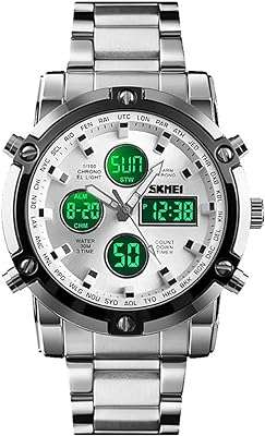 Montre pour hommes analogique numérique résistante à l'eau led affichage multi heure en acier. DIAYTAR COTE D'IVOIRE  is revolutionizing the way you shop online by offering a wide selection of discounted products under one virtual roof. From top-notch household appliances to high-tech electronics, trendy fashion items, and innovative gadgets, our store ensures you find the best deals on quality products for every aspect of your life.