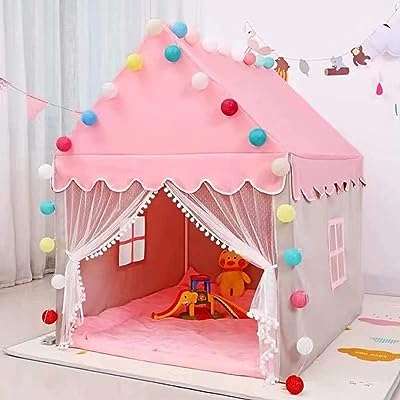 Tente de jeu pour bébés filles château de princesse tente rose grande intérieure avec boules. Explorez DIAYTAR COTE D'IVOIRE  et économisez gros sur une variété de produits pour la maison, y compris des appareils électroménagers dernier cri, des gadgets innovants et des articles à la mode, à des tarifs imbattables.