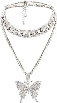Chaîne à maillons cubain navast pour femmes collier papillon en zircone. DIAYTAR COTE D'IVOIRE  - le paradis du shopping à prix cassé ! Parcourez notre catalogue en ligne et découvrez une multitude de produits à prix discount, allant des articles de la maison aux gadgets high-tech les plus branchés. Profitez de taux de remise incroyables sur tous vos achats.