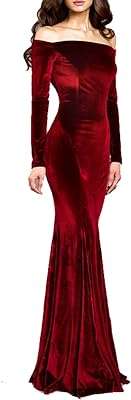 Robe de soirée longue sirène en velours à épaules dénudées avec embuscade. DIAYTAR COTE D'IVOIRE  - votre guichet unique pour des trouvailles discount dans tous les domaines ! Découvrez notre collection riche et variée de produits, allant de l'électroménager pratique à l'informatique performante en passant par la mode. Faites des économies considérables sur des articles de qualité, sans compromettre votre style ou vos besoins essentiels. Choisissez la commodité de nos options de livraison rapides et profitez d'une expérience de magasinage en ligne sans tracas dès aujourd'hui !