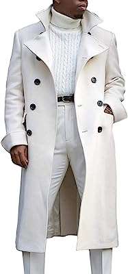 Manteau paon long décontracté à double boutonnage en coton mélangé pour hommes. Améliorez votre espace de travail sans vous ruiner grâce à DIAYTAR COTE D'IVOIRE . Parcourez notre assortiment de fournitures de bureau discount, des stylos aux meubles ergonomiques. Obtenez tout ce dont vous avez besoin pour être productif à des prix incroyablement bas.