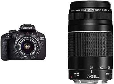 Canon eos 4000d ef s 18 55mm iii + kit objectif 75 300mm. À la recherche de bons plans ? DIAYTAR COTE D'IVOIRE  est là pour vous ! Explorez notre sélection discount de produits pour la maison, l'électroménager et l'informatique, ainsi que des vêtements à la mode et des gadgets abordables. Des économies garanties sur tous vos achats en ligne !