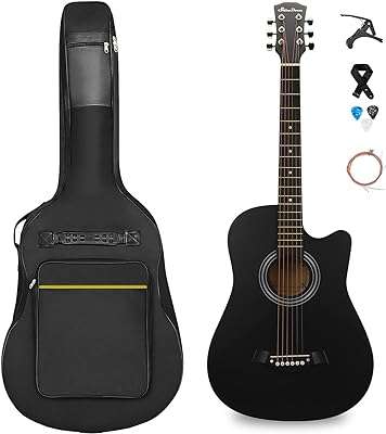 Guitare acoustique pour débutant shinedown de 38 pouces pleine taille noire avec sac cabo paquet. Faites des économies sans sacrifier la qualité avec DIAYTAR COTE D'IVOIRE  ! Notre boutique en ligne généraliste propose une variété de produits discount, incluant des appareils électroménagers de pointe, des gadgets à la pointe de la technologie et des articles tendance pour la maison et la mode.