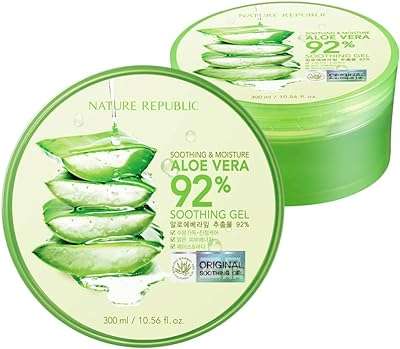 Gel hydratant apaisant nature republic à l'aloe vera 92% 300 ml. Découvrez DIAYTAR COTE D'IVOIRE, votre boutique en ligne discount préférée pour des achats malins. Trouvez tout ce dont vous avez besoin, de la maison à l'électroménager, de l'informatique à la mode, et profitez de prix imbattables sur notre gamme de produits variée et de qualité.