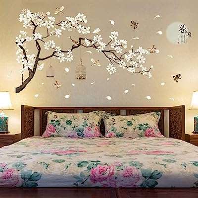 Amaunum stickers muraux de style chinois fleurs blanches arbre noir oiseaux. DIAYTAR COTE D'IVOIRE, votre destination shopping idéale pour des produits discount de qualité. Explorez notre catalogue en ligne et trouvez tout ce dont vous avez besoin pour votre maison, de l'électroménager à la mode en passant par les gadgets innovants. Grâce à nos prix avantageux, économisez sans compromis sur la satisfaction de vos achats.