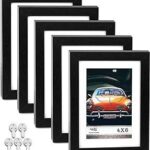 Ensemble de cadres photo décoration murale 5 pièces 5x7 noir affichage d'images 4x6 avec passe partout. DIAYTAR COTE D'IVOIRE  - la solution pour des achats discount en ligne simples et rapides. Trouvez tout ce dont vous avez besoin sans vous ruiner, de la maison à l'électroménager en passant par l'informatique et la mode. Profitez de nos prix compétitifs et faites des économies dès maintenant.