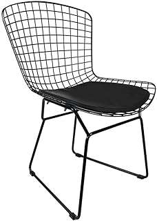 Chaise de salle à manger industrielle métal noir avec coussin. DIAYTAR COTE D'IVOIRE  est votre destination en ligne pour trouver une vaste sélection de produits à prix réduits. Que vous recherchiez des articles pour la maison, des appareils électroménagers de qualité, du matériel informatique ou même des accessoires de mode tendance, vous êtes sûr de trouver les meilleures affaires chez nous !