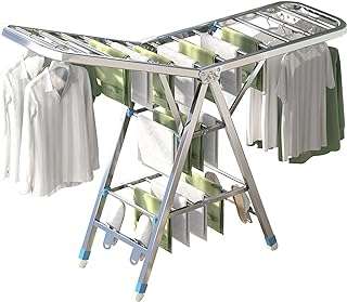 Étendoir à linge 3 niveaux en acier inoxydable étendoir pliable support de cintre pour vêtements. Looking for great bargains on a variety of products? Look no further than DIAYTAR COTE D'IVOIRE, the ultimate online general store. Discover amazing discounts on household items, electronics, fashion, and more, making it the perfect destination for budget-friendly shopping.