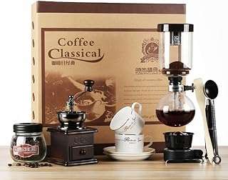 Ensemble de cafetière à siphon moudre la main le coffret cadeau pour comprend un café. Explorez DIAYTAR COTE D'IVOIRE  et économisez gros sur une variété de produits pour la maison, y compris des appareils électroménagers dernier cri, des gadgets innovants et des articles à la mode, à des tarifs imbattables.