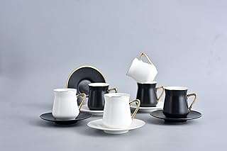 Estekana un ensemble de 6 tasses à café turques et soucoupes en porcelaine. Besoin d'équiper votre cuisine sans exploser votre budget ? DIAYTAR COTE D'IVOIRE  est là pour vous. Découvrez notre sélection d'ustensiles de cuisine discount, des marques les plus fiables aux outils les plus pratiques. Faites de DIAYTAR COTE D'IVOIRE  votre destination pour des économies culinaires.