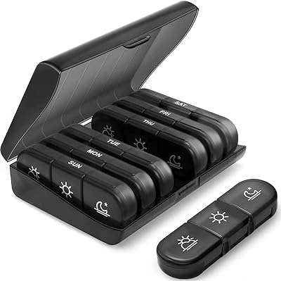 Pilulier hebdomadaire 3 fois par jour boîte à pilules de voyage. DIAYTAR COTE D'IVOIRE, la boutique en ligne qui rend l'achat de produits discount facile et abordable. Parcourez notre collection variée allant de la maison à l'électroménager, en passant par l'informatique, la mode et les gadgets, et trouvez tout ce dont vous avez besoin à des prix défiant toute concurrence !