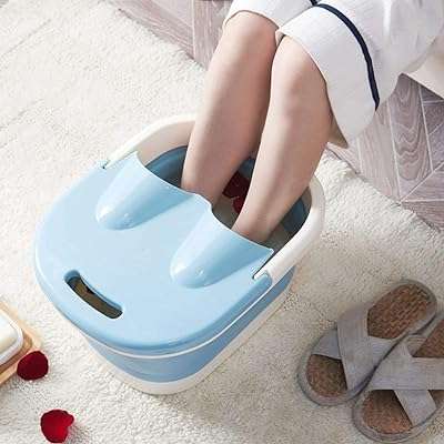 Baignoire de trempage des pieds pliable avec rouleau de massage grande taille. DIAYTAR COTE D'IVOIRE  est la boutique en ligne idéale pour les chasseurs de bonnes affaires. Explorez notre vaste choix de produits à prix discount, parmi lesquels l'électroménager, l'informatique, la mode et les gadgets, et économisez tout en vous faisant plaisir !
